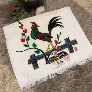 Vintage Kitchen Towel-Farm House Chic-Retro Vibes-NWT-Double Sided Image